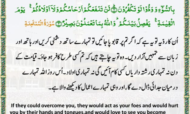 Surah Al-Mumtahanah – Ayah 2-3