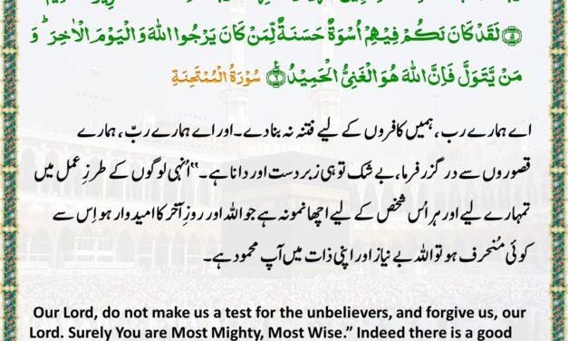 Surah Al-Mumtahanah – Ayah 5-6