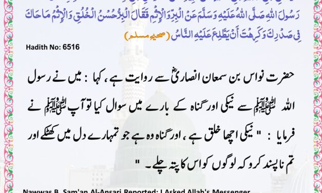 Sahih Muslim – 6516