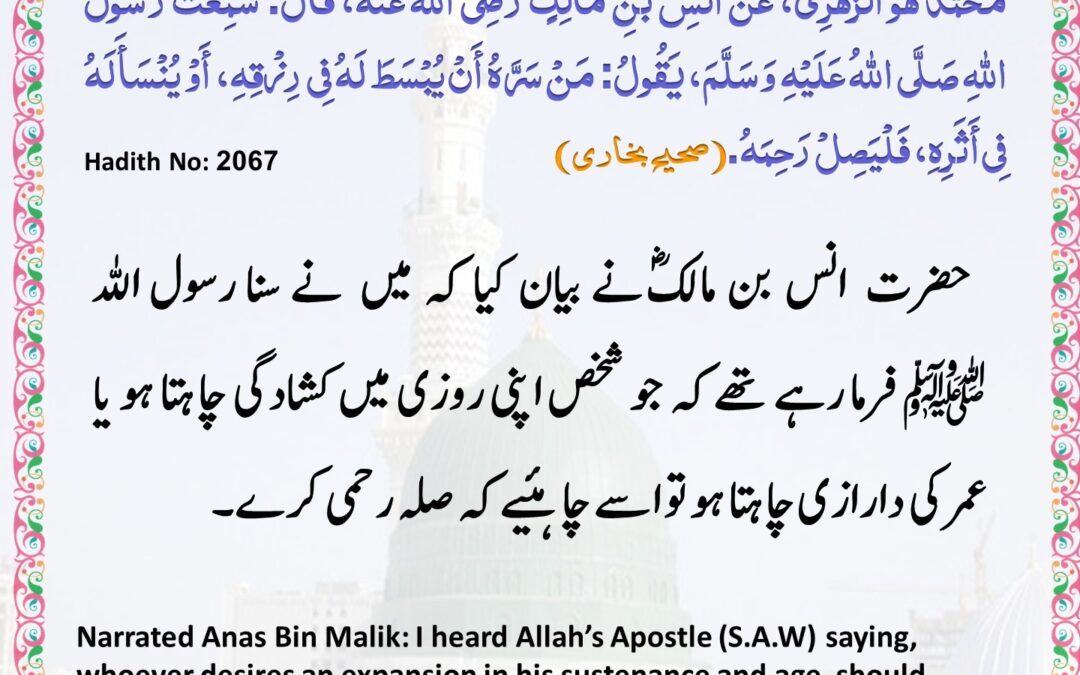 Sahih Bukhari – 2067