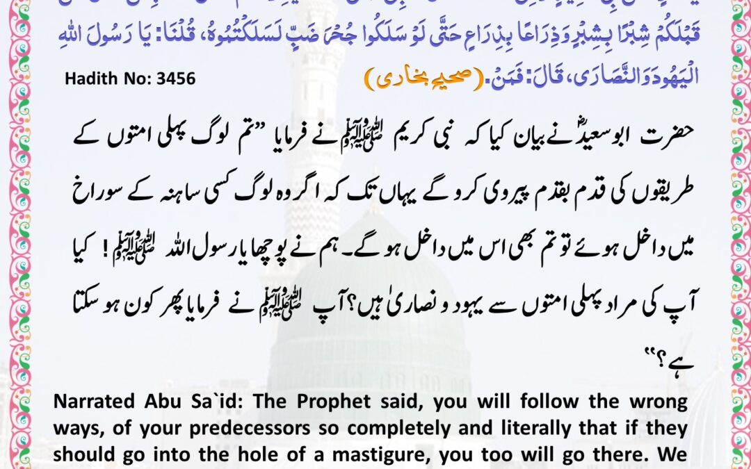 Sahih Bukhari – 3456