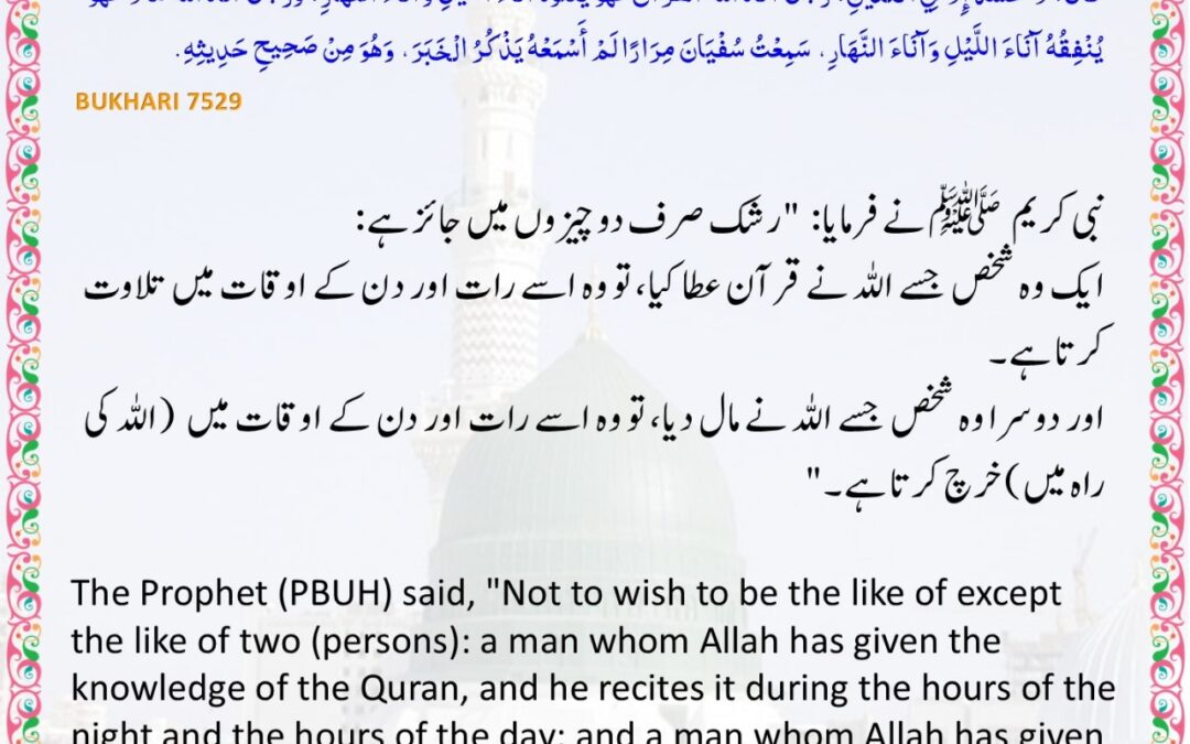 Sahih Bukhari – 7529